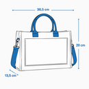 Bolsa Tote Mini Feminina Gocase Minimalista com Porta-Notebook Executiva Trabalho e Faculdade