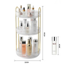 Organizador de Maquiagem Giratório – Suporte Multiuso 2/3 Andares p/ Cosméticos e Perfumes