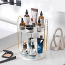 Organizador de Maquiagem Giratório – Suporte Multiuso 2/3 Andares p/ Cosméticos e Perfumes